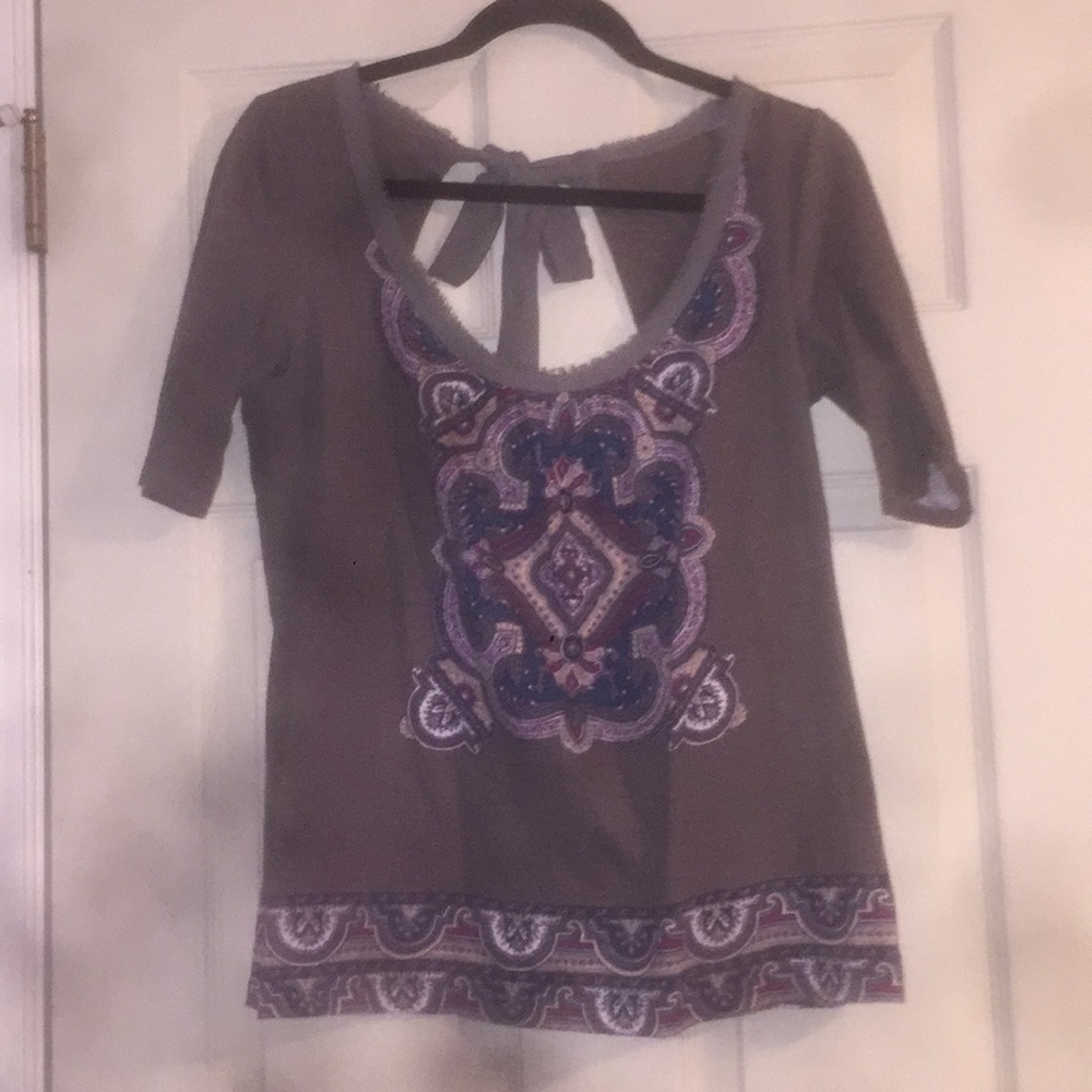 Quarter Sleeve Anthropologie Top